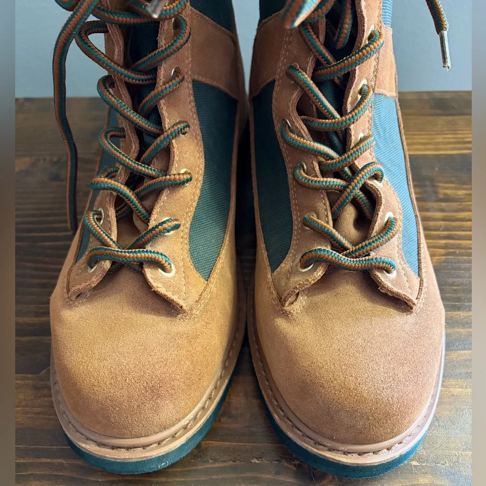 Hodgman Wadelite Wading Shoes Tan and Green Men's Boots Size 7